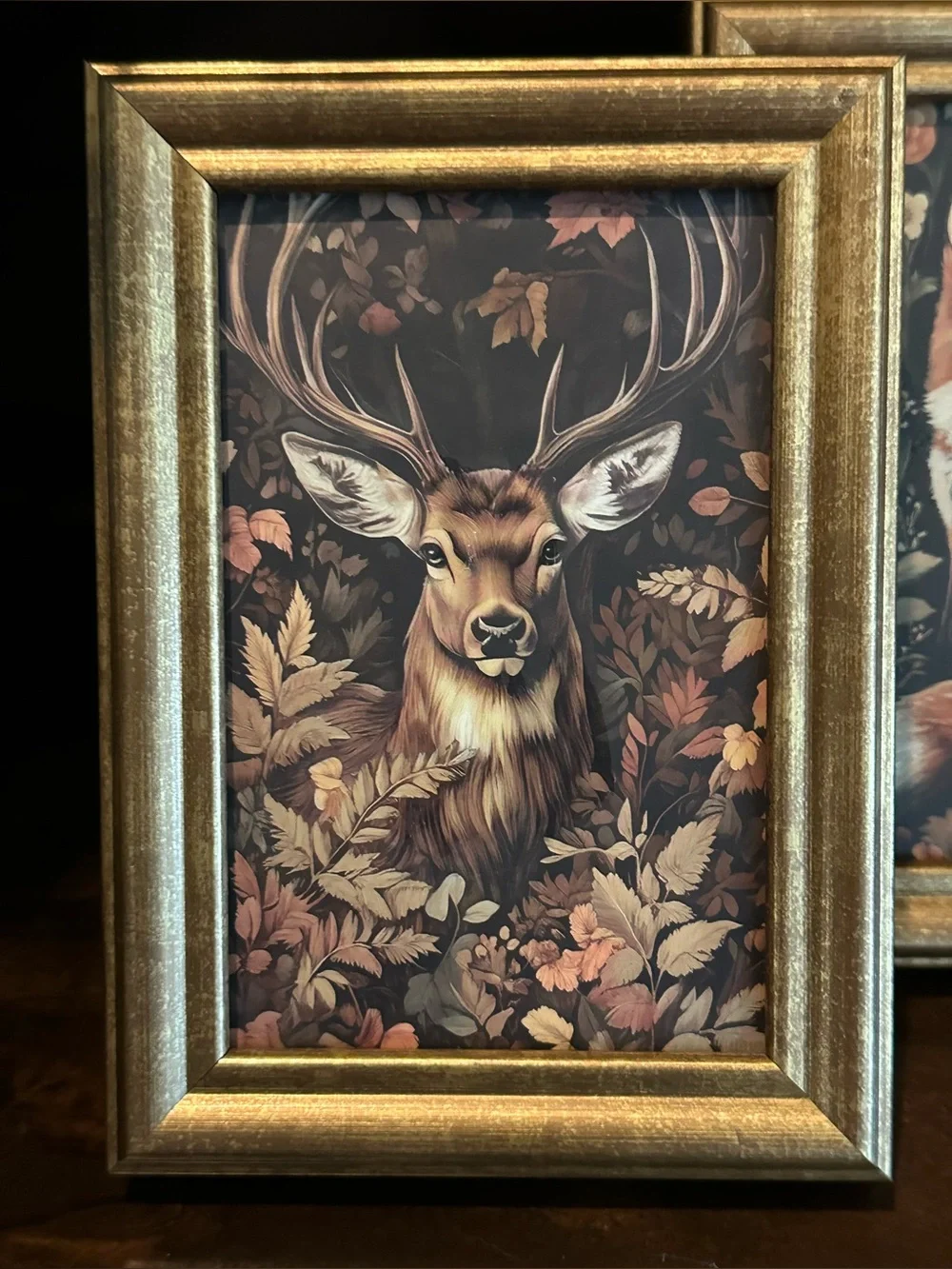 PICK ANY 2! Fall Leaves Flowers Owl Fox Deer Squirrel Wood Decor Frame Pictures
